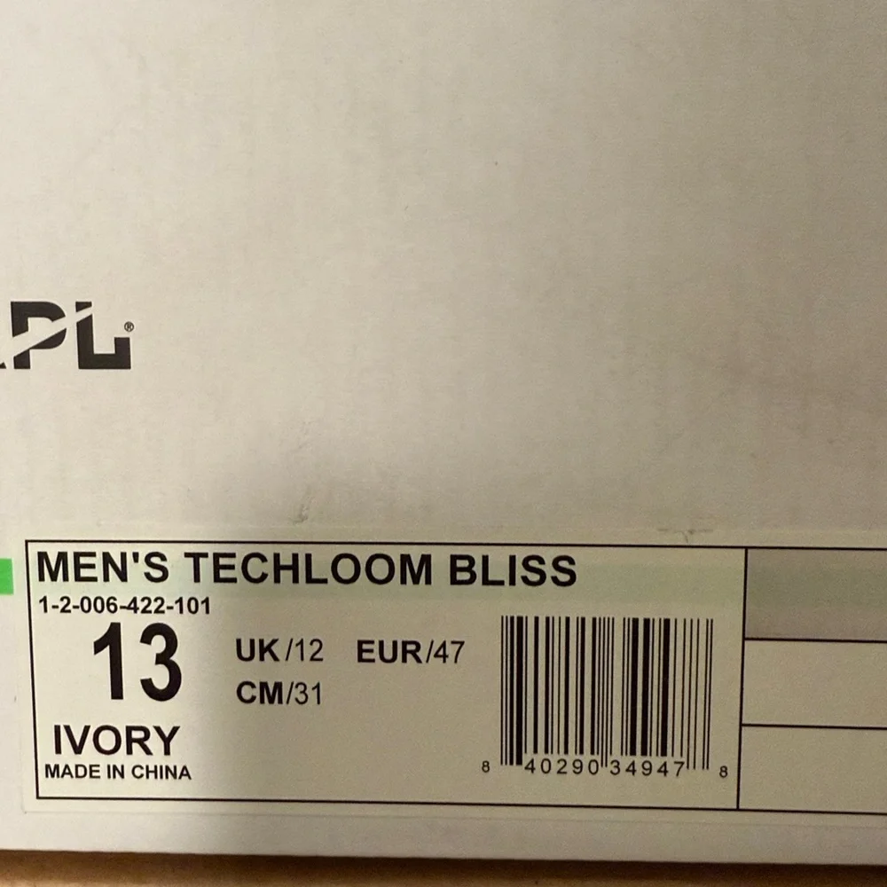 APL techloom bliss sz 13 chrome and white